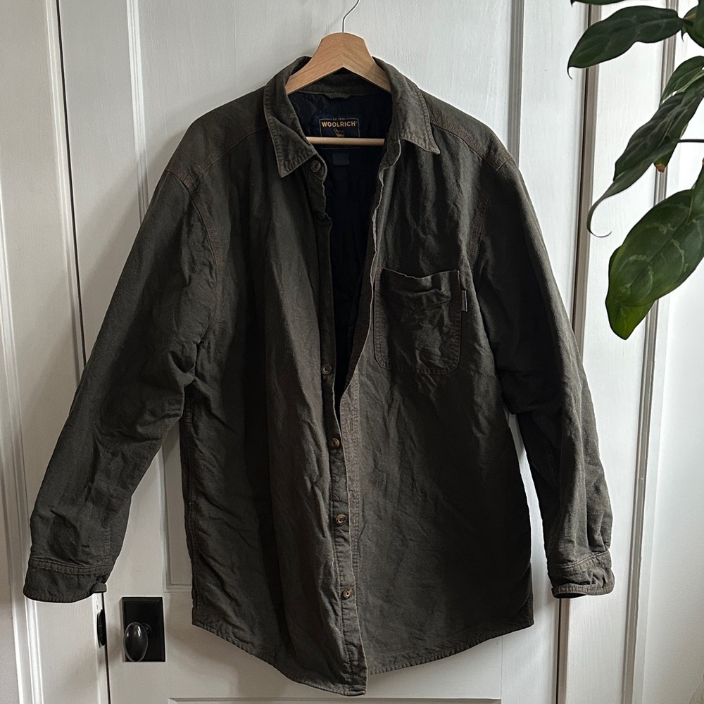 Woolrich Men's Dark Olive Shirt Jacket